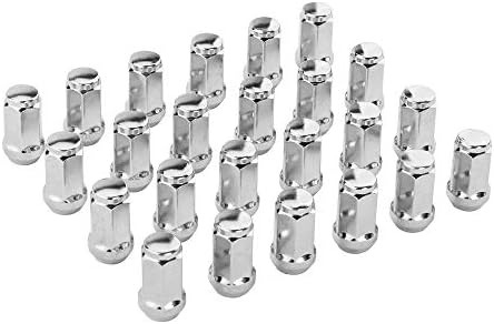 Partschoice 24PCS Wheel Lug Nuts 14 x 2 Chrome Lug Nuts-Cone Seat-19mm Hex 1.4" Tall Compatible for 2004-2013 Ford Expedition F-150 & Lincoln Navigator
