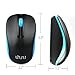 UHURU WM-03 Wireless Mouse 2.4GHz Optical Portable Mouse for Laptop, Notebook, PC, Computer(Blue Wheel)
