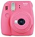 FujiFilm Instax Mini 9 Camera and Accessories Bundle - Instant Camera, Carrying Case, Color Filters, Photo Album, Stickers, Selfie Lens + More (Flamingo Pink)