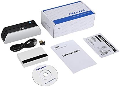 Misiri X6BT Bluetooth Smallest USB Magnetic Credit Card Reader Writer Work With Android Mac iPhone and iPad