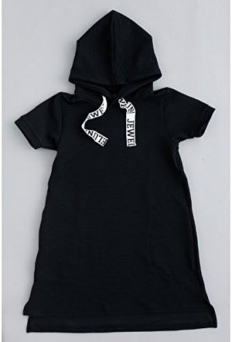 Amazon Co Jp ジュエルナ Jeweluna 半袖パーカーワンピース ブラック Xxs 130cm 服 ファッション小物