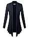 BIADANI Women Open Front Lightweight Cardigan Navy X-Large