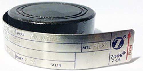 Zook 84900.010 Mono Graphite Rupture Disk, Part # 1MX1X45X72, 45 PSI @ 72deg F Burst Rating