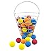 48 Multi-Color, Foam, Golf Ball-Sized, Indoor/Outdoor, Limited Flight, Practice Balls in Metal, Range-Style Bucket