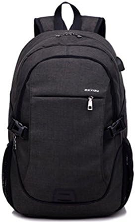 Laptop Backpack,Lupan Business Waterproof Laptop Notebook Backpack with USB Charging Port and Lock, College School Travel Bag for Men Women (Black)