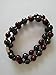 Fashion Magnetic Hematite Therapy Necklace for Men and Women, Black Red Bead Healing Necklace Gifts for Wedding Birthday Christmas Parents Back to School