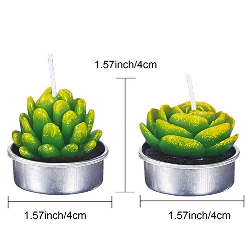 WWWL Creatieve kaars 12 Stks 3D Cactus Kaars Gesimuleerde Plant Set Woondecoratie Valentijnsdag Rose Bloem Theelicht… - Image 5