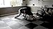 IncStores - Tatami Foam Tiles (Black/Grey, 4 Tiles) - Extra Thick mats Perfect for Martial Arts, MMA, Lightweight Home Gyms, p90x, Gymnastics, Yoga, Cardio, Aerobic, and Exercises