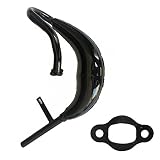 CDHPOWER CDH66 Muffler Black - 2 Stroke Gas Motor Engine Kit- Gas Motorized Bicycle
