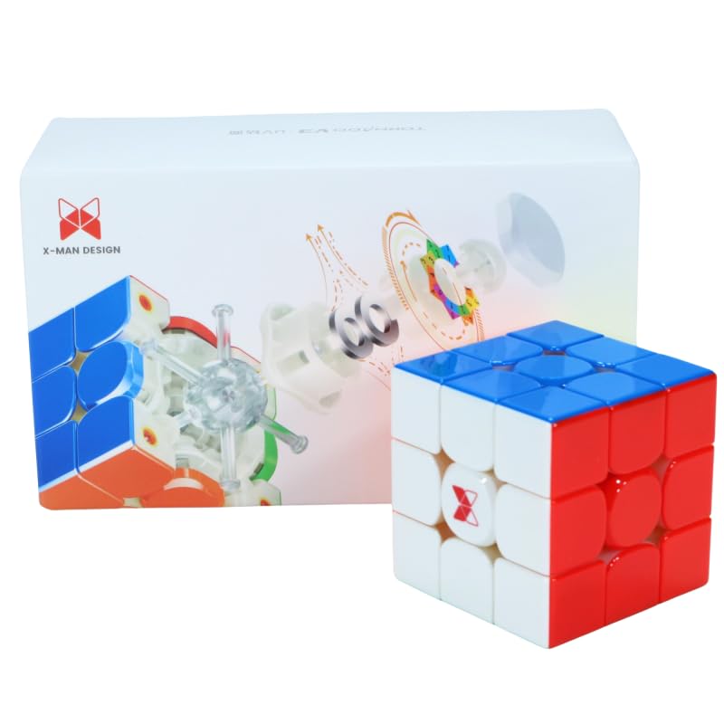 Cuberspeed X Man Tornado V3 M Pioneer UV Stickerless Speed Cube X Man Tornado V3 M MagLev Tornado v3 core Magnet 3x3 stickerless Magnetic Cube