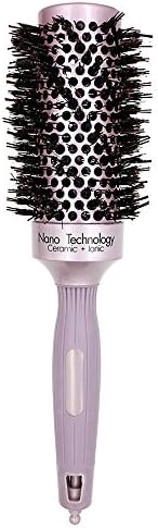 Gyryp Nano Thermal Ceramic & Ionic Round Barrel Hair Brush with Boar Bristle for Blow Drying, Curling, Styling, Straightening (1.8inch)