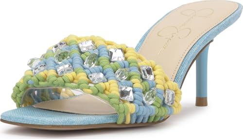 Jessica Simpson Cameleah Braided Jewel Heeled Sandal, Chambre, 7.5