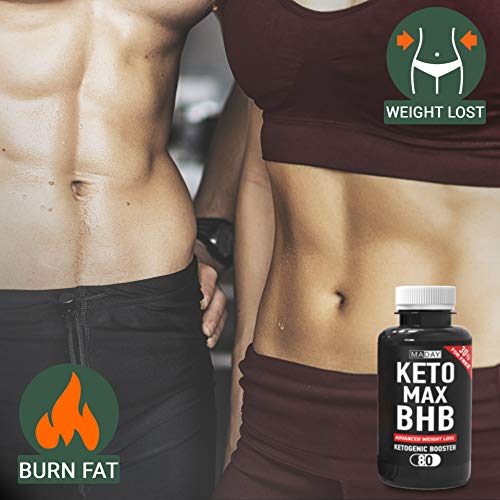 Keto Burn Weight Loss Pills - Keto Pills Fat Burners for Women and Fat Burners for Men, Keto Supplements for Ketosis and Keto Fat Burner Pills, Keto Diet Pills - 80 Capsules - Thumbnail 3