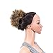SWACC Afro Puff Drawstring Ponytail Kinky Curly Afro Clip on Updo Chignon Bun Hair Piece Extensions for African American Women Medium Size (1B/30)thumb 1