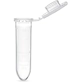 Globe Scientific 111568 Polypropylene Graduated Microcentrifuge Tube with Snap Cap, Round Bottom, Natural, 2mL Capacity, Pack