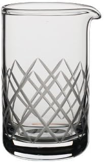 Rona Handblown Diamond Cut Mixing Bar Beaker by Modern Mixologist by Modern Mixologist