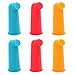 Pet Cat and Dog Soft Finger Toothbrush Food Grade Material Dental Hygiene Brushes for Small Cats and Most Pets (pack of 6)