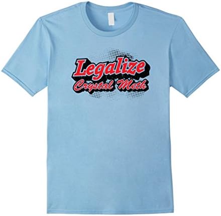 Men's Crystal Meth Shirt Medium Baby Blue