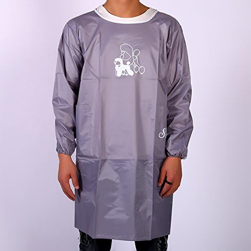 Long Sleeves Anti-Static Pet Beautician Work Clothes Apron for Dog Cat Hairdressing Grooming Apron