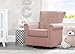 Delta Children Harper Glider Swivel Rocker Chair, Blush
