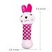 Viiler - 2 pcs Set Dog Squeaky Toys Stuffed Chewers Toys for Small Medium Dog Puppies Bone Shape (Random Colors)