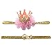 JIMUKEE Baby Girl 1st Birthday Gold Glitter Crown ONE Headband Princess Sparkly Tiara Hair Accessories