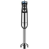 1000W Powerful Immersion Blender Handheld, 2025 New Update Hand Blender with 25-Speed and Heavy-Duty Copper Motor