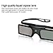 2 Packs 3D Active Shutter Bluetooth Glasses for Samsung UN60ES7500 UN60ES7100 UN55ES6900 UN55ES6580 UN65ES6550 UN55EH6070 UN40EH6030 UN60ES8000 UN46ES7550 UN55ES7500 UN55ES7100 UN40ES6580 UN50ES6500 3D TVs Black