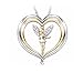 Ginger Lyne Collection Fairy Pendant Necklace Winged Angel Heart for Women