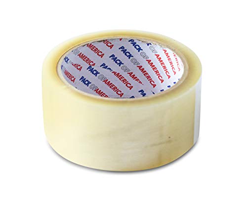 Pack of America 36 Rolls Clear Packing and Shipping Tape 110 Yards 2" 1.8 Mil Economical Adhesive Tapes for Moving Boxes, Carton Sealing, Home & Office Mailing, Commercial Warehouse Depot