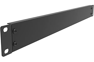 Jingchengmei 1U Rack Mount Blank Panel for 19-inch Server Rack Enclosure or Network Cabinet, Disassembled, Black(ABPA)