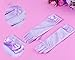 Princess Dress up Party Accessories - 3 Piece Gift Set: Gloves, Tiara and Wand (Lavender Purple)
