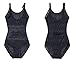 Movingtime Women's Waist Trainer Cincher Shaper Corset Briefer Slimming Shapewear Bodysuit (XL, Black)
