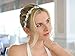 Mariell Crystal Bridal or Wedding Halo Headband with Silver Flowers, Ivory Pearls and Ivory Satin Ribbon