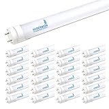 Hyperikon T8 T10 T12 LED Tube Light, 4ft Single-End Powered 18W, Frosted, 5000k, 24 Pack