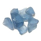 CYS EXCEL Pack of 4 lbs, Vase Filler Sea Glass for Aquarium, Crafts, Home Decor, Aprox.800pcs Non-Toxic Lead Free- Frosted Blue