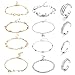 FUNRUN JEWELRY 12PCS Anklet and Toe Ring Set for Women Girls Beach Ankle Bracelets Adjustable Open Toe Ring Foot Jewelry (Color A)