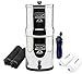 Big Berkey BK4X2 Countertop Water Filter- 2 Black Berkey Elements and 2 Fluoride Filters bundled with Berkey Blue Waterbottle