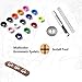 Metal Grommet Kit Multicolor Grommets Eyelets Sets with 3 Pieces Install Tool Kit and Box for Shoes Clothes Crafts Bag DIY Project (3/16 inch 500 Sets, 10 Colors)