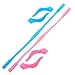 BCP Set of 2 Silicone Kid Children's Eyewear Glasses Neck Retainers Eyeglass Glasses Sunglasses Spectacle Head Safety Strap Cord Holder for Kids Children (Pink & Blue Color)