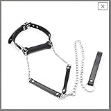 Bit Gag with Collar and Leads Pony Play