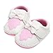 Annnowl Baby Girls Shoes Soft Rubber Sole Sneakers 0-18 Months (6-12 Months, Pink)