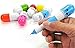 6 Pcs Cute Smiling Face Mini Retractable Pill Ball Point Pen Novelty Stationery Telescopic Vitamin Capsule Ballpen Office School Supplies