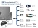 USB Type-C Hub Adapter, Dual USB-C Thunderbolt 3 (40gb/s), 7in1 Multi-Port Dongle for 2016 or later MacBook Pro, 4K HDMI, microSD/SD Card Reader, 2xUSB 3.0,100W Power Delivery (Space Gray)