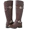 GLOBALWIN-Womens-Quilted-Knee-High-Fashion-Boots