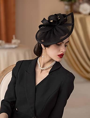 Zivyes Black Fascinators for Women Tea Party Hats Kentucky  display picture 1