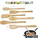 Utensil Set Bamboo Cooking Spoons Set of 6 Bamboo Kitchen Tools