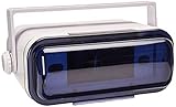 Durable Universal Marine Stereo Cover - Water Resistant Boat Radio Protector Shield with Flip-up Door & Neoprene Gasket - Compatible with Dual Shaft & DIN Style Stereos - Pyle PLMRCW3