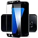 Galaxy S7 Screen Protector, TJS [5.1” Full Screen Coverage Premium Tempered Glass] 0.013” Thinnest 3D Full Coverage/9H Hard/2.5D Curved Screen Protector for Samsung Galaxy S7 (2016) - Black