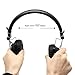 Wireless Headphones, Stoon BT89 Bluetooth Over-Ear Headset Built with Microphone Stereo Wired Dual Mode Earphones 3.5mm Audio Cable Included Adjustable for Computer, iPhone, Tablet, Android-Black
